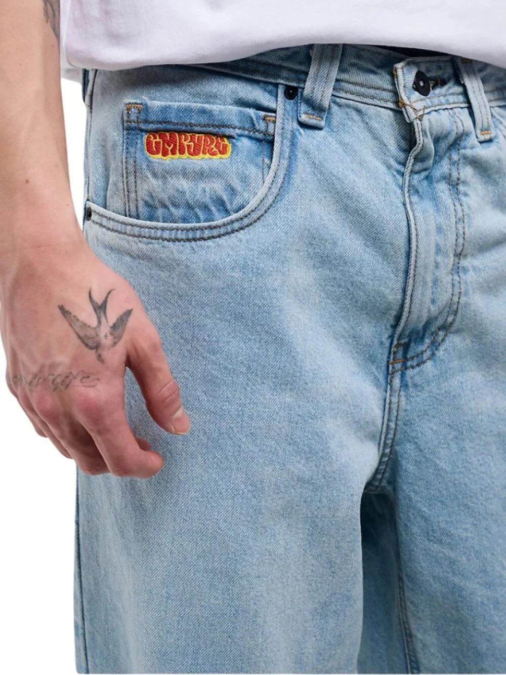 Empyre Colby Loose Fit Denim Skate Jeans Men's 30 Light Blue Wash Sk8 Relaxed